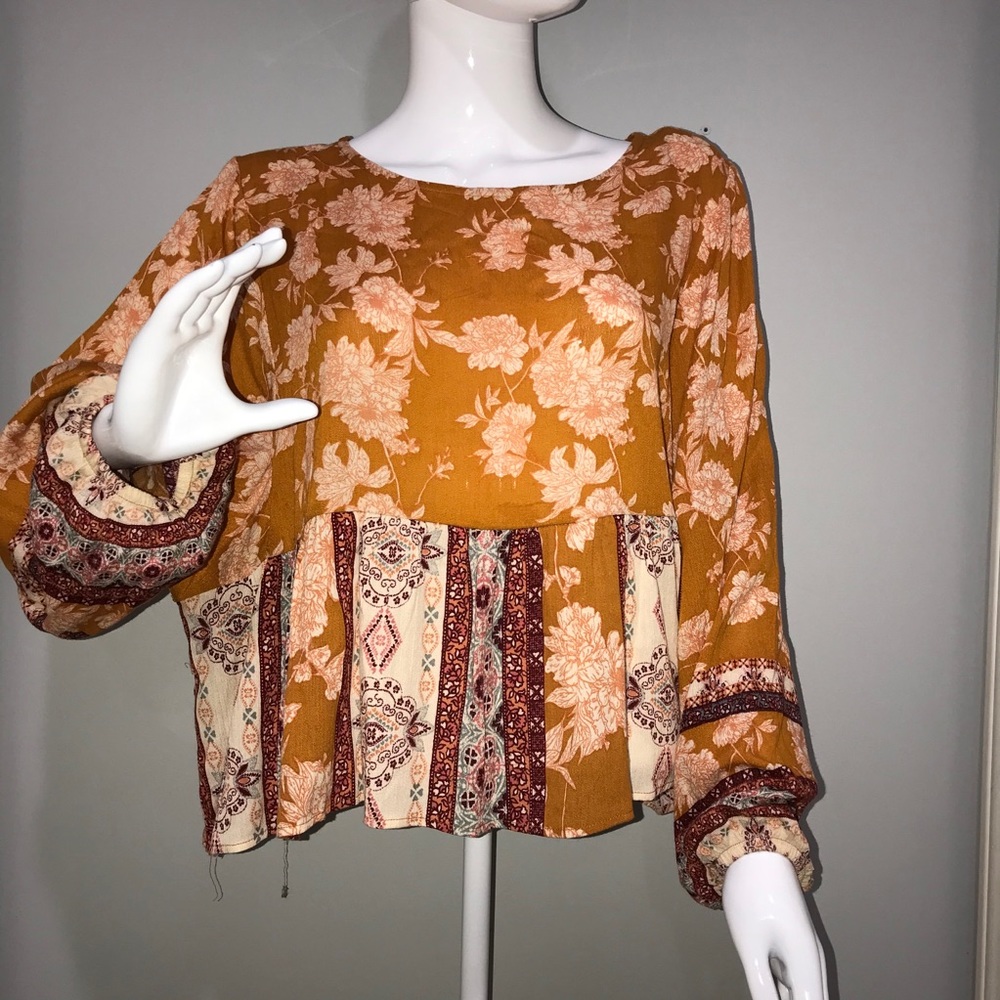 Jolt wild soul crop top boho sz XL bohemian